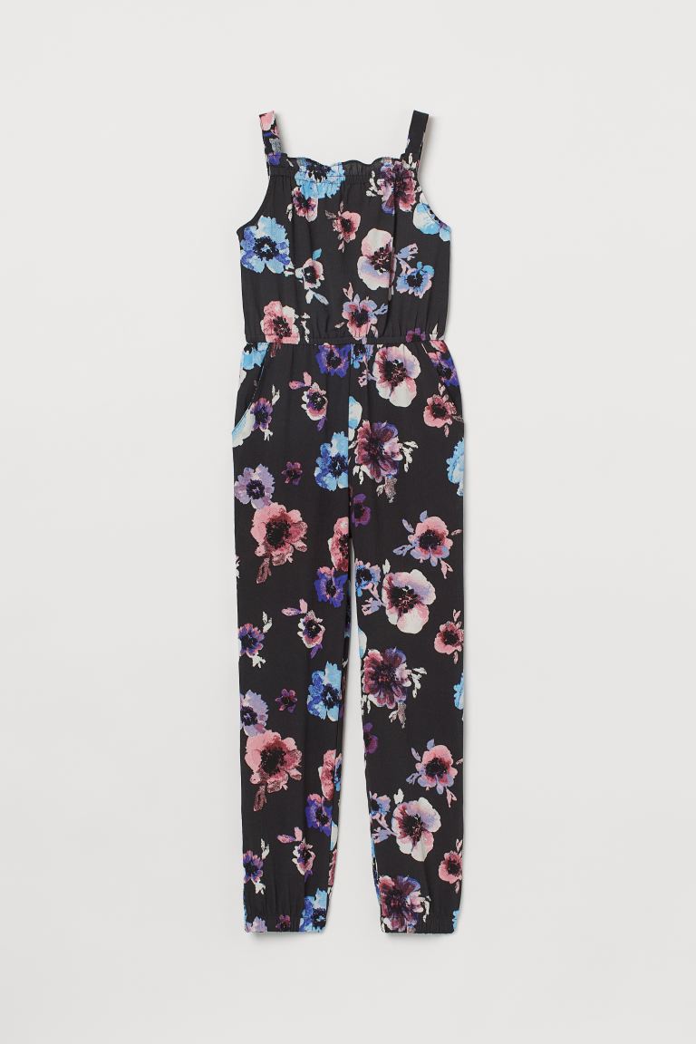 جامپسوت راحتی دخترانه - مشکی