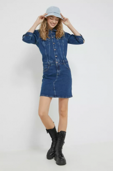 پیراهن مجلسی جین زنانه - آبی