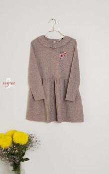 پیراهن بافت پاییزه دخترانه